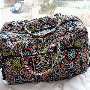 Vera Bradley small weekender bag.